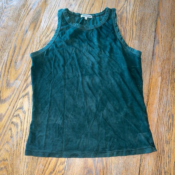 COTTON CITIZEN dk green standard tank/pima cotton/M(16.5 pit to pit) - Picture 1 of 5